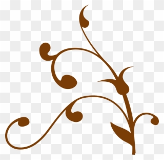 Brown Flourish Svg Clip Arts 600 X 584 Px - Png Download