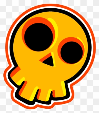 Skull Sticker Design By Crimson-soda On Clipart Library - Skull Png Yellow Transparent Png