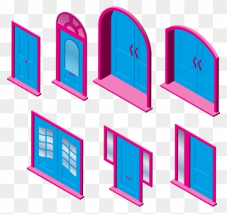 Window Door Building Computer Icons Gate - Door Clipart