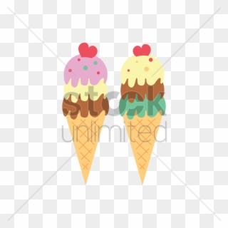 Shapes Clipart Ice Cream Cone - Ice Cream Cone - Png Download