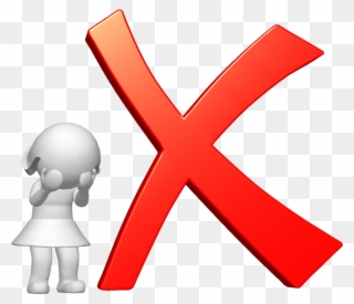 Red Cross Clipart Wrong Answer - X Mark Transparent - Png Download
