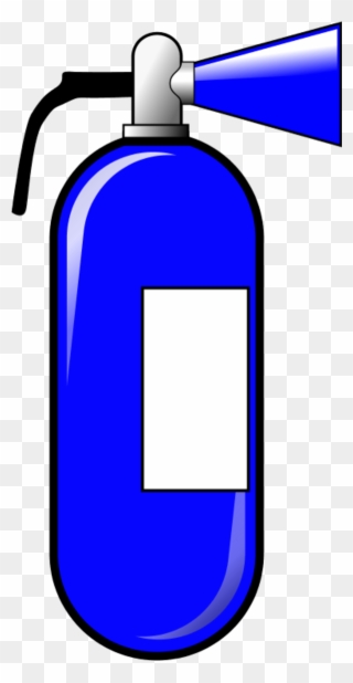 Vector Clip Art - Fire Extinguisher Blue Symbol - Png Download