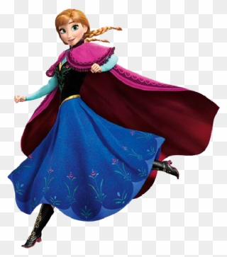 Disney Frozen Clipart - Anna Frozen Winter Dress - Png Download