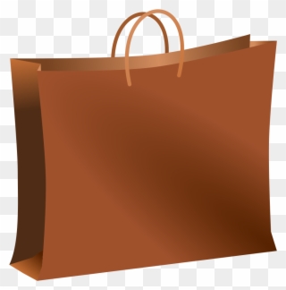 Clipart - Brown Bag - Clipart Shopping Bag - Png Download