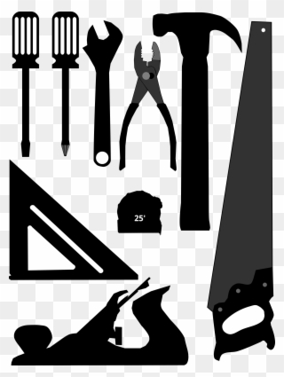 Clipart - Tools Silhouette Clip Art - Png Download