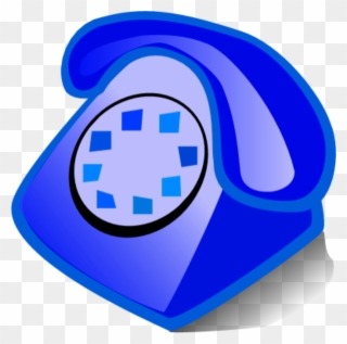 Color Blue Cliparts - Phone Clipart In Color - Png Download