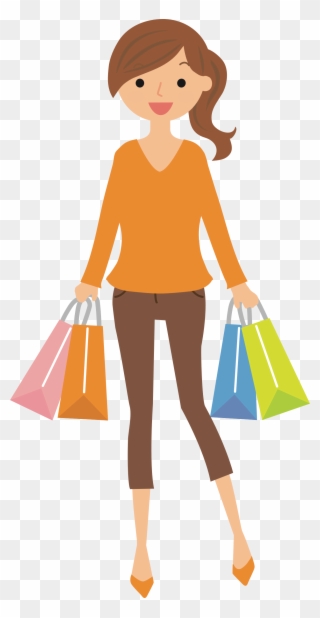 Female Shopper Big Image Png - Free Shopper Transparent Background Clipart