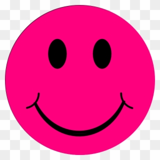 Pink Smiley Face Clipart - Pink Happy Faces Clip Art - Png Download