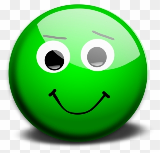 Green Happy Face Emoji Clipart