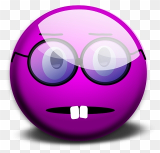 Purple Emoticon Clip Art - Red Sad Face Emoji - Png Download