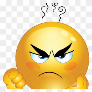 Free Emoticons Clipart Free Emoticons Frustration Encode - Grumpy Face Emoji - Png Download