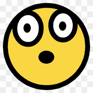 Free Shocked Smiley Face Clip Art - Shocked Smiley Face - Png Download