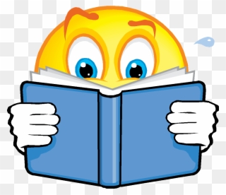 Free Reading Smile Cliparts, Download Free Clip Art, - Emoji Reading A Book - Png Download