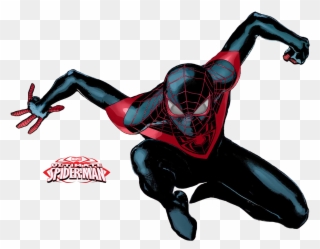 Spider Man Clipart Ultimate Spiderman - Spiderman Ultimate Miles Morales - Png Download