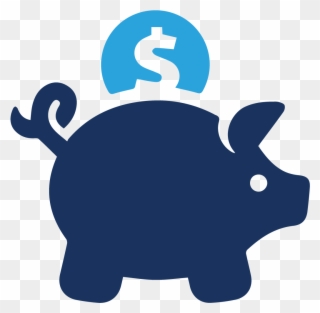 Retirement - Piggy Bank Icon Transparent Clipart