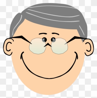 Smiling Man Face Clip Art Free Vector / 4vector - Cartoon Man Face - Png Download
