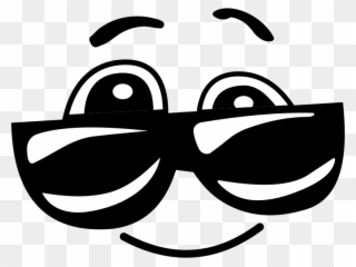 Free Smiley With Sunglasses Vector - Kacamata Vektor Clipart