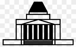 Melbourne Shrine Of Remembrance Rubber Stamp - Architecture Clipart