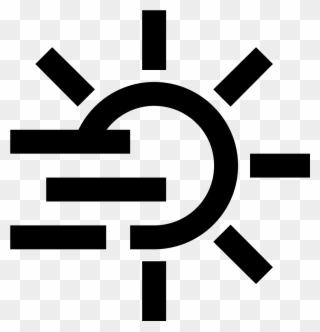 It's A Logo To Describe Fog - Day Icon Clipart