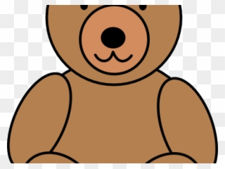 Bear Clipart Simple - Brown Teddy Bear Clipart - Png Download