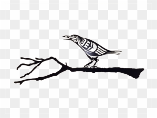 Anvil Crow On Branch 1 V=1500397426 - Jay Clipart