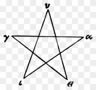 In Ancient Times As A Christian Symbol For The 5 Senses - Pythagorean Pentagram Clipart