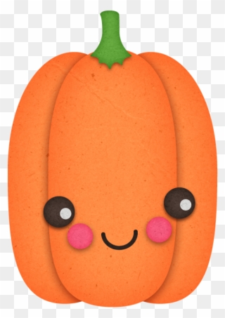 Pumpkin Orange Smiling - Food Clipart