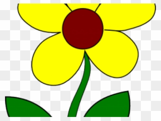 Yellow Flower Clipart 4 Flower - Flower Yellow Clip Art - Png Download