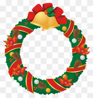 Christmas Wreath Clipart Png Wreath Christmas Gosu クリスマス リース イラスト 無料 Transparent Png Pinclipart