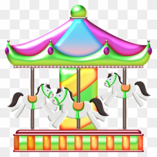 Circo & Palhaço E Parque - Carousel Clipart