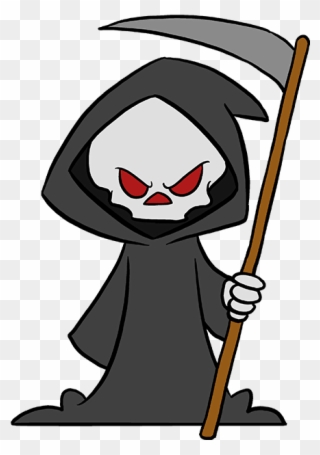 How To Draw Grim Reaper - Grim Reaper Easy Drawing Clipart