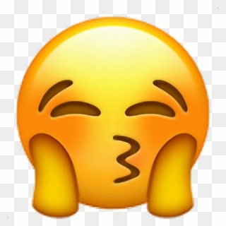 Emoji Blush Love Kiss Kiss Emoji - Imagenes De Emoji Llorando Clipart