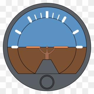 Pointer Index Clip Art At Clker - Airplane Attitude Indicator - Png Download