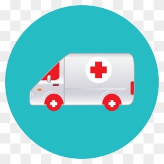 Image Free Ambulance Vector Top View - Icono Ambulancia Png Clipart