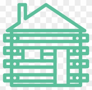 1 Bedroom Cabin - Rubber Stamping Clipart