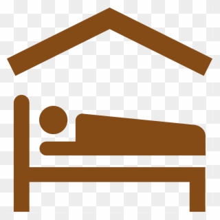 An Activity That Involves An Overnight Stay, Using - Icone Lit Clipart