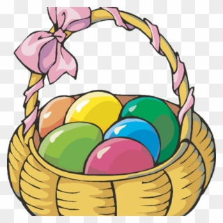 Easter Images Clip Art Chicken Clipart Hatenylo - Basket Of Easter Eggs - Png Download