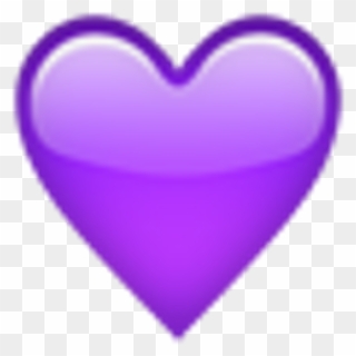 Heart Lila Purple Emoji Apple Freetoedit - Purple Love Heart Emoji Clipart