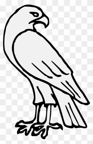 Pdf - Easy Falcon Drawing Clipart