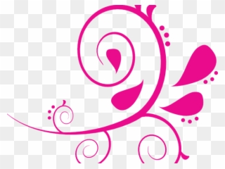 Lines Clipart Swirly - Pink Clip Art - Png Download