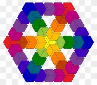 Mc Escher Inspired Graphic Colour Wheel - Mc Escher Colour Clipart
