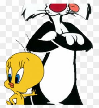 Skunk Clipart Sylvester - Sylvester The Cat And Tweety Bird - Png Download