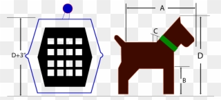 How To Measure Your Pet For A Crate, Pet Crate Measurements - Dog Crate Clipart
