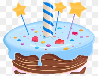 Birthday Cake Clipart Fancy - First Birthday Cake Png Transparent Png