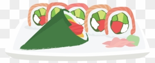 Carb-cutting Tips For Sushi - Illustration Clipart