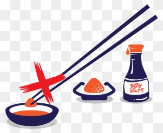 Do Not Mix Wasabi With Soy Sauce Clipart