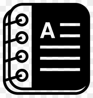 Notebook With Text Lines Comments - Icon Clipart