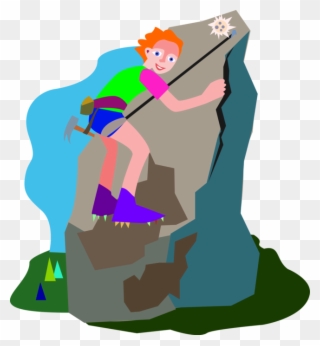Mountain Climb Clipart - Illustration - Png Download