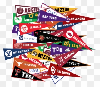 Clipart Parrot - Texas College Pennants Png Transparent Png