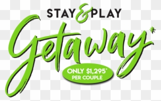 Stay & Play Getaway Graphic - Calligraphy Clipart